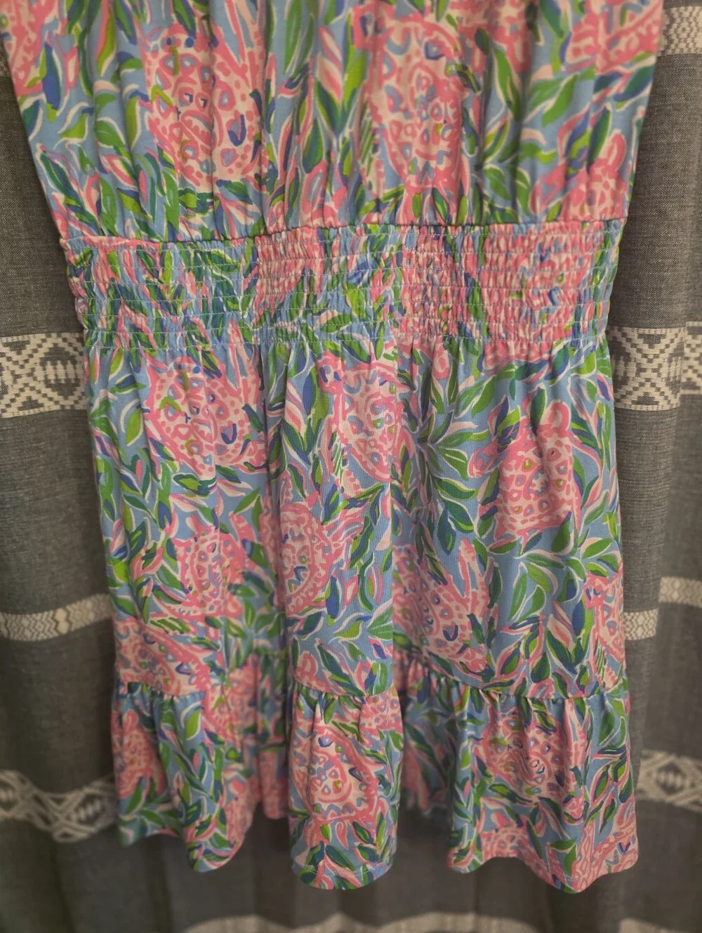 LILLY PULITZER Ravi Romper Frenchie Blue Turtley in Love NWT $168